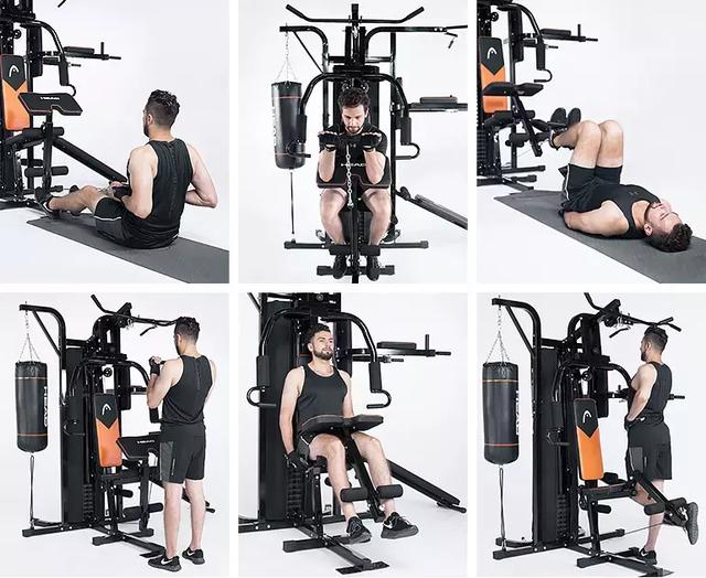 家庭版健身器材安装教程_大型全身综合训练器_海德三人站综合训练器测评