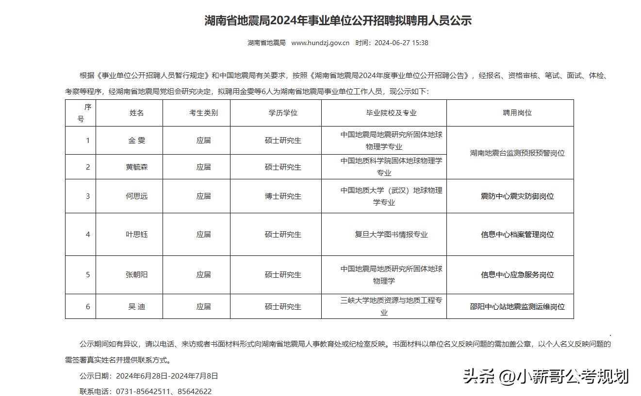 湖南省地震局录用条件_湖南省地震局招聘_地震局薪资