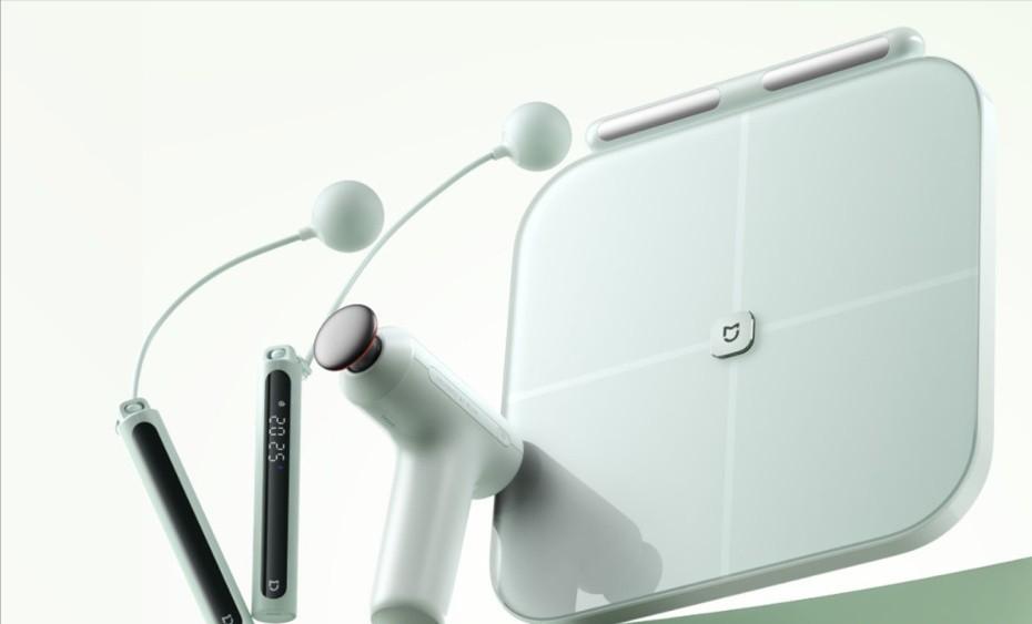 家里健身器材什么最好_米家运动健康套装_智能跳绳迷你筋膜枪体脂秤