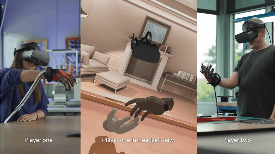 运动健身手套_元宇宙触觉手套_Meta现实实验室