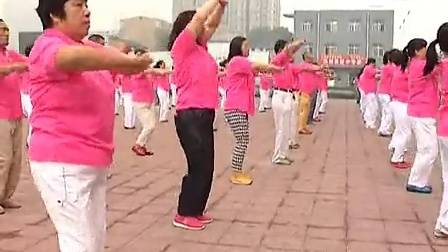 健身操第三套康姿百德 2014年8月8日山西洪洞地区